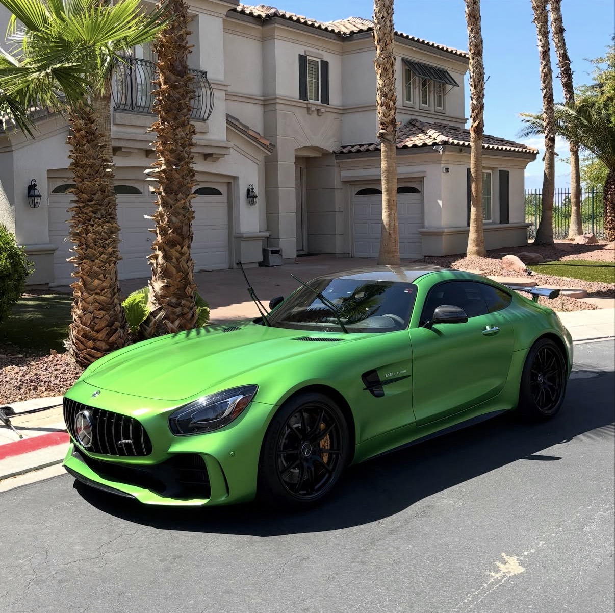 AMG GT R exterior wax